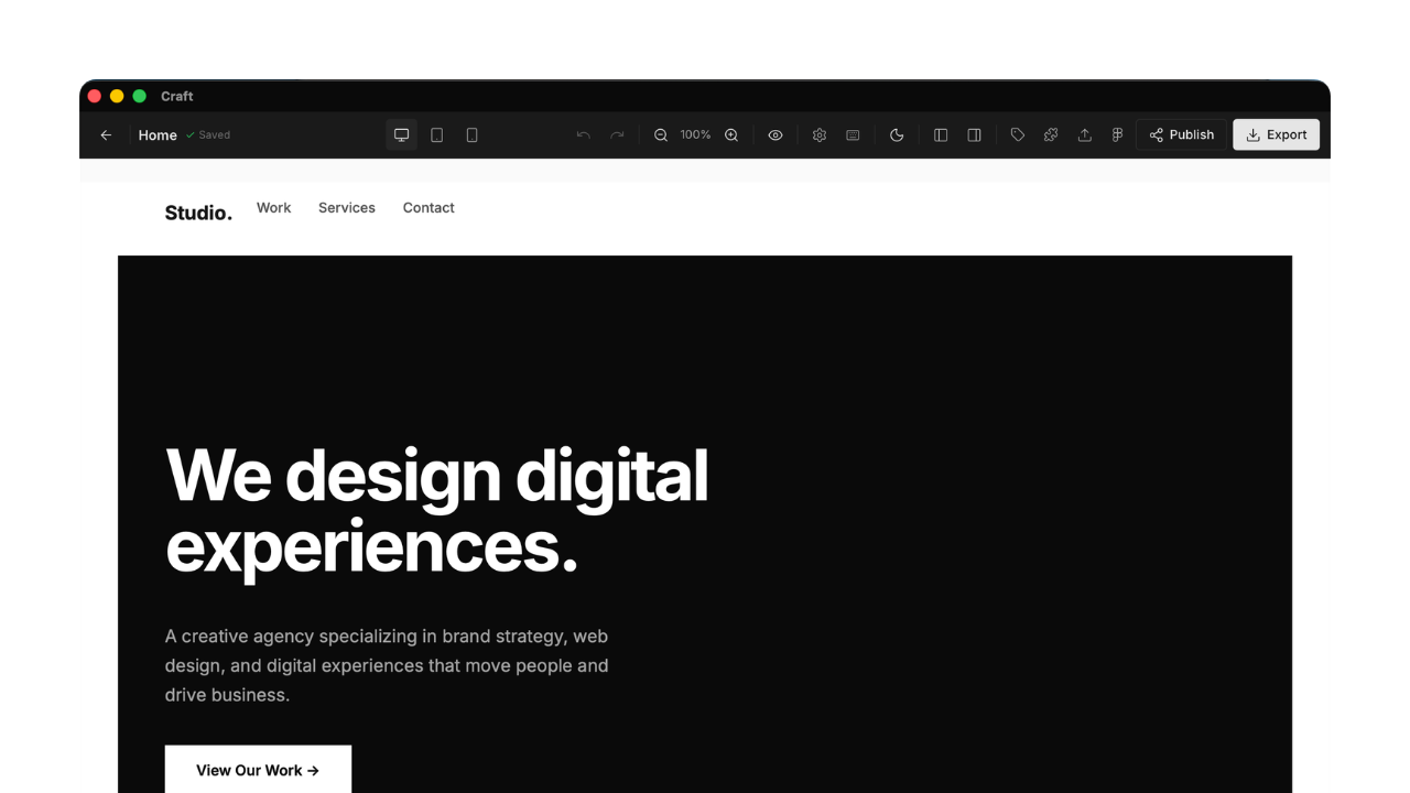 Creative Agency template preview